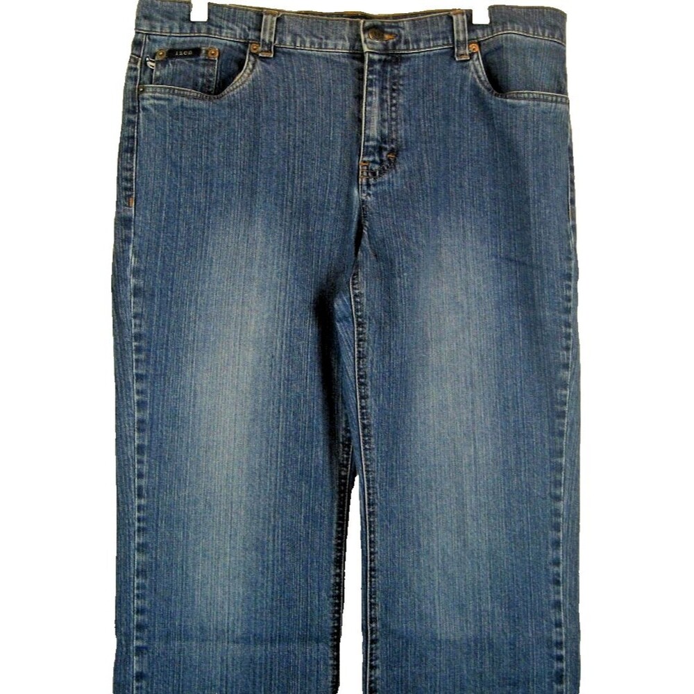 Womens IZOD Stretch Blue Denim Jeans sz 32x26